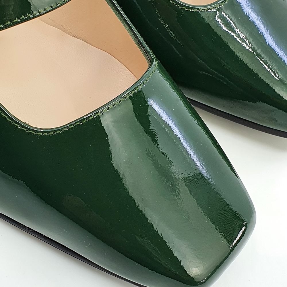 The Lola - Racing Green Patent Leather - Picture 4 of 9